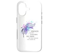 Strength Comes form Overcoming the Things Growth Mindset Tee Case for iPhone 17