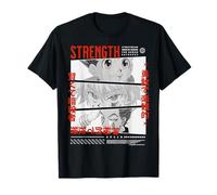 Strength Comic Style Bold Characters T-Shirt