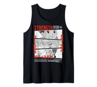 Strength Comic Style Bold Characters Tank Top