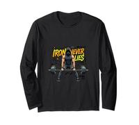 Strength Discipline Gym Motivation Athlete Graphic Long Sleeve T-Shirt