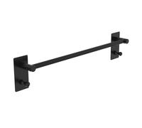 Strength Enemy No Drilling Adhesive Towel Rail, Brushed Stainless Steel, Wall Mounted, for Bathroom and Kitchen (Black, 40CM)
