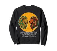 Strength & Heritage Two Lions Half Jamaican Half Irish Roots Sweatshirt