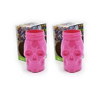 Strength & Honour 2 x Dead Mans Fingers Pink Skull Spiced Rum 3/4 Pint Glass Gift Boxed