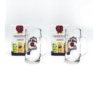 Strength & Honour | 2 x Jim Beam 'Rare' Highball Glass Stein Tankard Glass Gift Boxed Bar Pub Home