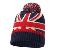 Strength & Honour England Fur Hat Bobble Beanie Red White for Mens,Women's Merchandise Gift Secret Santa (UK, Alpha, One Size, Navy Blyue)