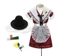 Strength & Honour WELSH GIRLS TRADITIONAL COSTUME 4-PC SET 6/7YRS - WALES/WELSH ST DAVID’S DAY SCHOOL PLAY KIDS CLOTHING APPEALS