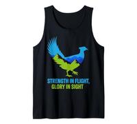 Strength in Flight Glory in Sight Bird Mountain Design Tank Top