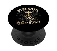 Strength in the Storm Christian Faith Sunday School Church PopSockets Adhesive PopGrip