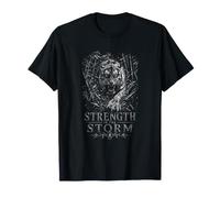Strength in The Storm Tiger Warrior Spirit Power T-Shirt