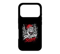 Strength In The Storm White Japanese Tiger Case for iPhone 17 Pro