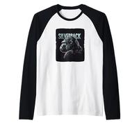 Strength in the Wild with Silverback Monkey Graphic Raglan Baseball Tee