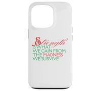Strength Is What We Gain From Madness We Survive Motivation Case for iPhone 13 Pro