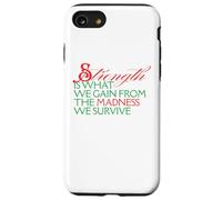 Strength Is What We Gain From Madness We Survive Motivation Case for iPhone SE (2020) / 7/8