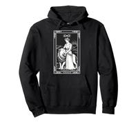 Strength Major Arcana Tarot Card Leo Zodiac Occult Astrology Pullover Hoodie