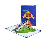Strength of Love Super Dad Pop-Up Father's day Or Birthday Card