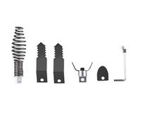Strength Steel Drain Snakes Drill Attachment Set Cutter Head Set For 4-8In Pipe Cleaning Machines For PioneerWork Electric
