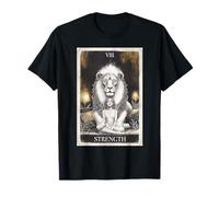 Strength Tarot Card Art Mystic Lion & Inner Power Design T-Shirt