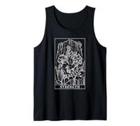 Strength Tarot Card Greek Mythology Halloween Cerberus Witch Tank Top