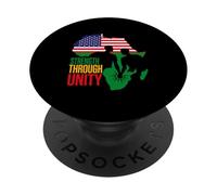 Strength Through Unity Ancestor Approved Pan Africanism PopSockets Adhesive PopGrip
