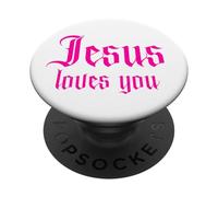 Strength to Encourage You in Hard Times, Jesus Loves You PopSockets Adhesive PopGrip