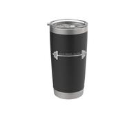 Strength Training Barbell Weightlifting Retro Gym Stainless Steel Insulated Tumbler