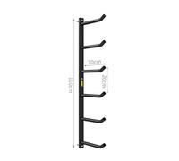 Strength Training Equipment Fitness Equipment Wall Rack Multifunctional Storage Stand, Basketballs, Place Yoga Mats, Barbell Bar Wall Rack, for Your Fitness Class or Home Gym,Single-110cm
