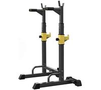 Strength Training Fitness Exercise Equipment Multi-Function Barbell Rack Capacity Dip Stand Home Gym Fitness Adjustable Squat Rack Weight Lifting Benc