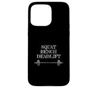 Strength Training Squat Bench Deadlift Case for iPhone 15 Pro Max
