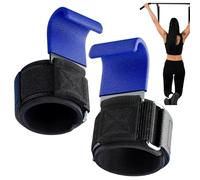 Strength Training Wrist Bands | Hook Hold For Deadlift - 2 Pieces Ergonomic Mad Wrist Straps with Hooks and Supports for Home Exercise Use,Strength Training &