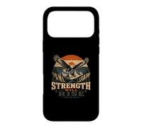 Strength Will Rise Isaiah 4031 Eagle with Mountain Sunset Case for iPhone 17 Pro Max