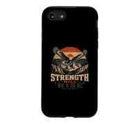 Strength Will Rise Isaiah 4031 Eagle with Mountain Sunset Case for iPhone SE (2020) / 7/8