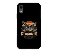 Strength Will Rise Isaiah 4031 Eagle with Mountain Sunset Case for iPhone XR