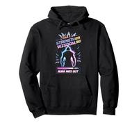 Strength89 Wisdom98 Aura Max Out Wisdom Gaming Anime Pullover Hoodie