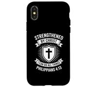 Strengthened By Christ I Can Do All Things Philippians 4:13 Case for iPhone X/XS