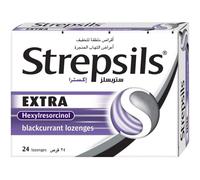 Strepsils Extra Blackcurrant Lozenges 24'S