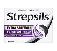 Strepsils Extra Strength Blackcurrant Lozenges 16 Lozenges (Pack of 6 x 16s)