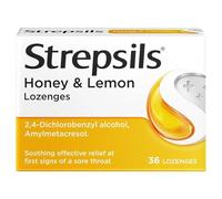 Strepsils Honey and Lemon Sore Throat Lozenges, 36 Total, Sore Throat Relief, Soothes Sore Throat, Fights Viral and Bacterial Infections, Fast Acting Relief, Sore Throat, Medication