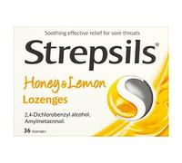 Strepsils Honey & Lemon Lozenges, 36 Lozenges