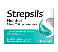 Strepsils Menthol Lozenges 36 Lozenges 36 Lozenges