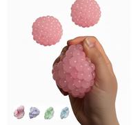 Stress Ball Grape, Stress Ball Maker, Handcrafted Sensory Squeeze Ball, Slow Rebound Tactile Squish Toy, Anxiety Calming Fidget Relief Balls, Portable Desk Stress Reducer for Focus and Study