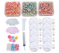 Stress Ball Skin Stress Ball Making Kit, 10 Pcs, with Tools, All Ages | Soft Stretchable Skins, All Tools Included, Fun for Family Bonding Time