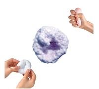 Stress Balls Fidgets, Squishy Sensory Fidget Toy for Anxiety Relief, Durable Hand Therapy Balls for Adults Office Desk Home (Grape)