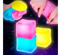 Stress Balls for Kids & Adults,Ice Cube Squishy Fidget Toys Doh Ice Cube Sensory Balls Stress Toys, Anxiety Relief Squeeze Ball Sensory Fidget Toy for Autism Kids