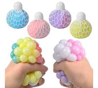 Stress Balls, Stress Relief Balls for Adults, Anger Balls for Kids, Squeeze Balls, Suitable for Adults and Children, Relieve Anxiety, ADHD, Stress and Tension, Pack of 4