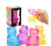 Stress Bear Squishy Ball - Ultra Soft Sugar Filled Sensory Toy for Kids, Students and Adults | High Density Anxiety Relief Fidget Toy for Calming & Decompression (A)