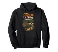Stress Caused By Not Hiking Enough Funny Hiker Gift Vintage Pullover Hoodie