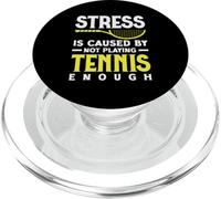 Stress Caused By Not Playing Tennis Player PopSockets PopGrip for MagSafe