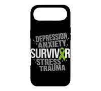 Stress Depression Survivor Anxiety Awareness Green Ribbon Case for iPhone Air