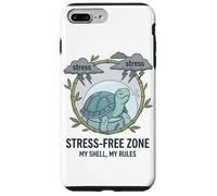 Stress Free Zone My Shell My Rules Mental Health Box Turtle Case for iPhone 7 Plus/8 Plus