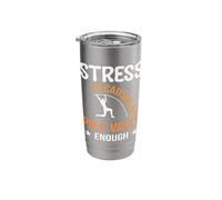 Stress is Caused by not Pole Vault Stainless Steel Insulated Tumbler